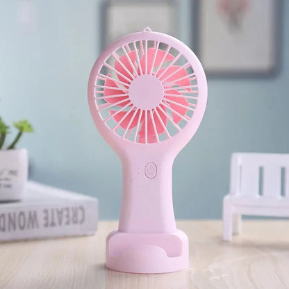 Small Handheld Fan Mini Rechargeable USB Fan Pocket Small Student Office Desktop Portable