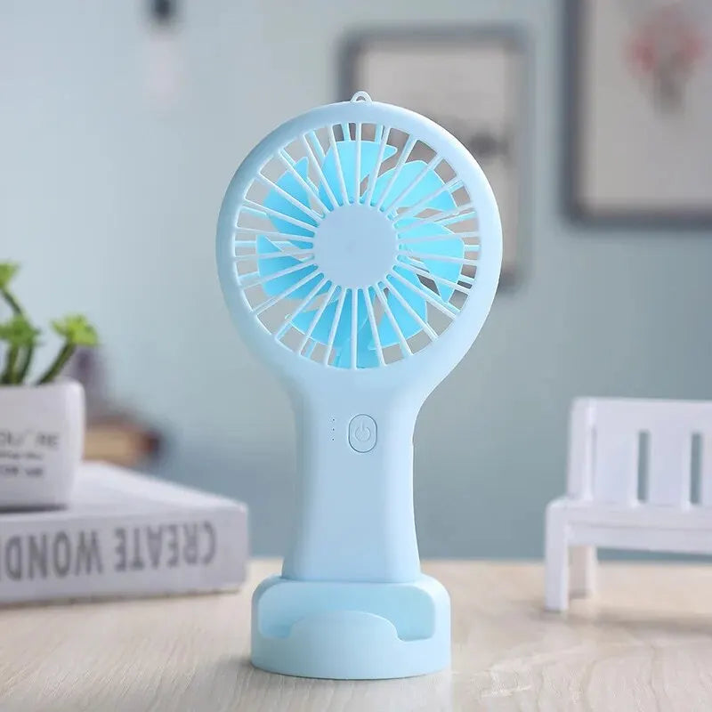 Small Handheld Fan Mini Rechargeable USB Fan Pocket Small Student Office Desktop Portable